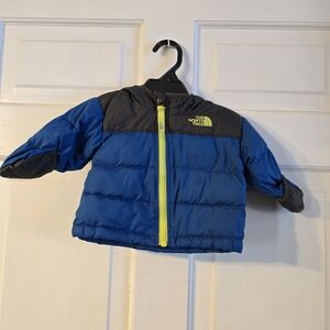 The North Face Blue and Gray Infant Jacket